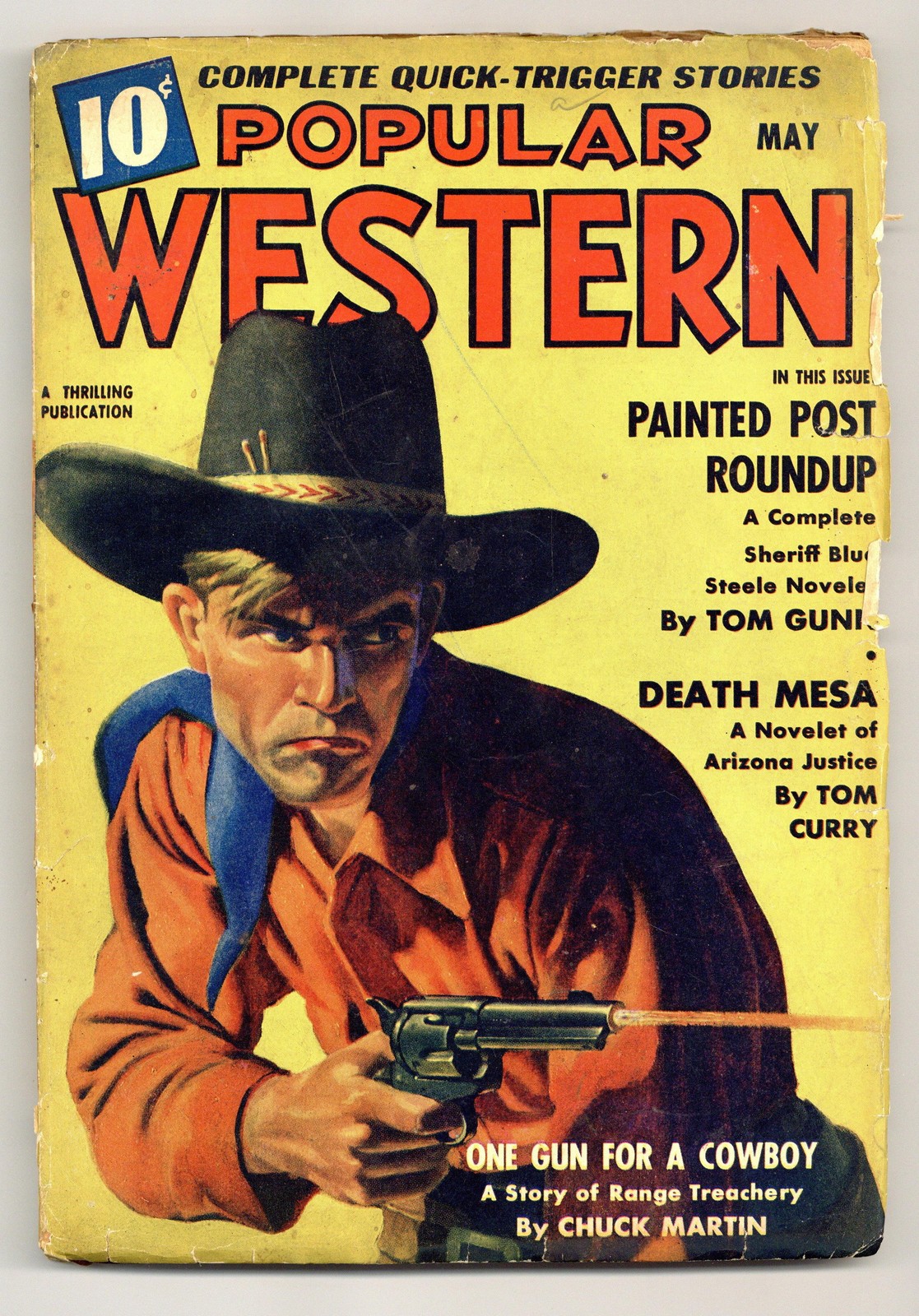 Popular Western Pulp May 1939 Vol. 16 #3 GD 2.0