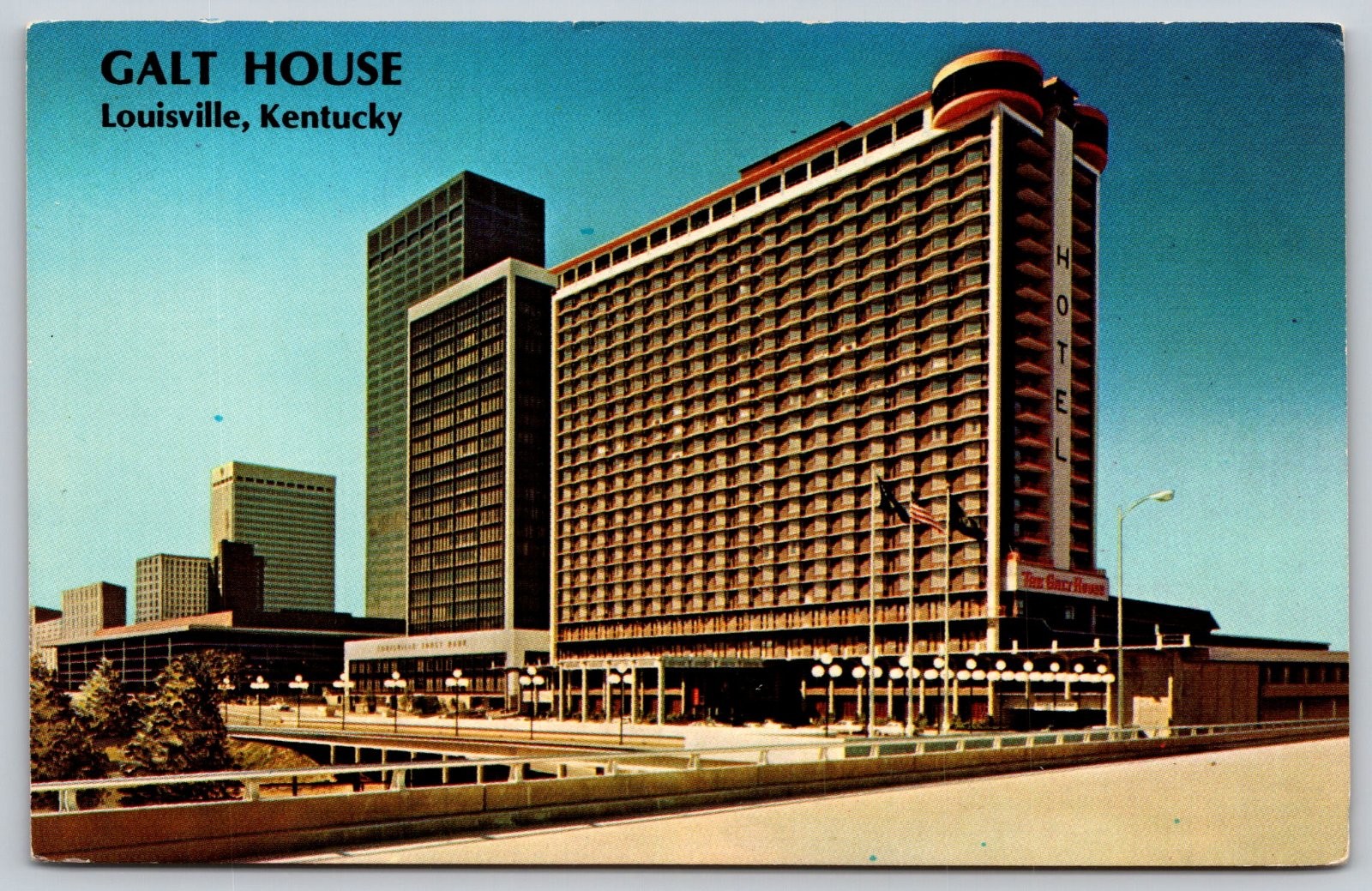 GALT HOUSE Louisville Kentucky Hotel Postcard PC425