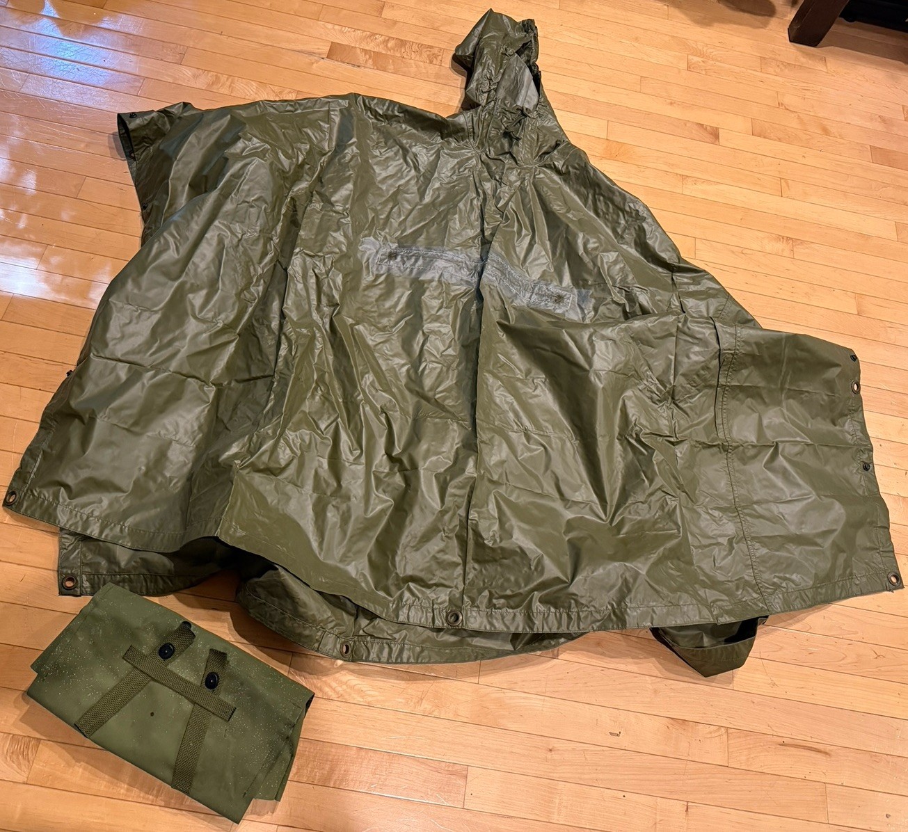 💙ORIGINAL EARLY VIETNAM WAR US ARMY INFANTRY RAIN PONCHO