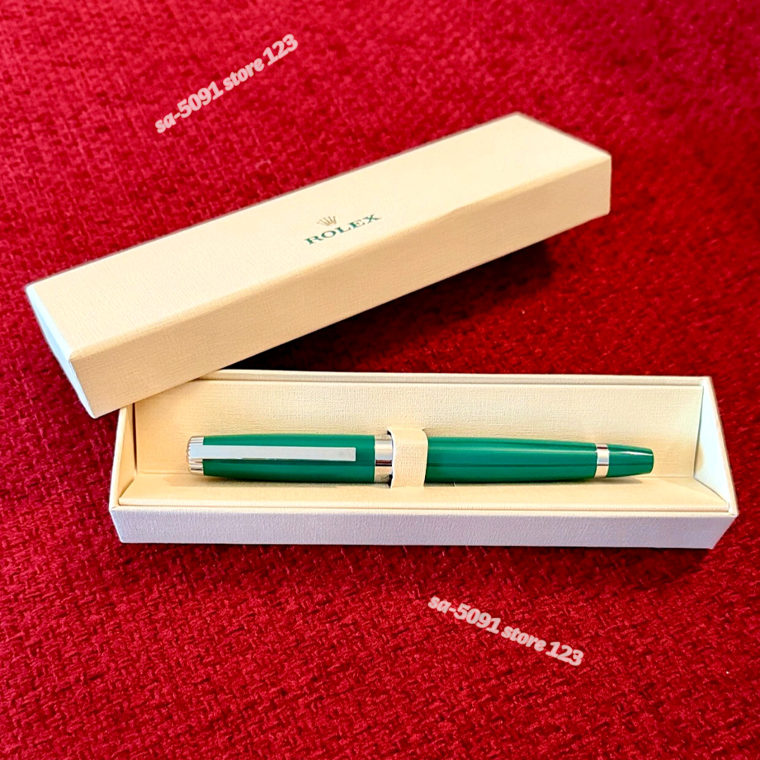 ROLEX Emerald Green Rollerball Pen Refillable Executive AD VIP Gift w/ Box