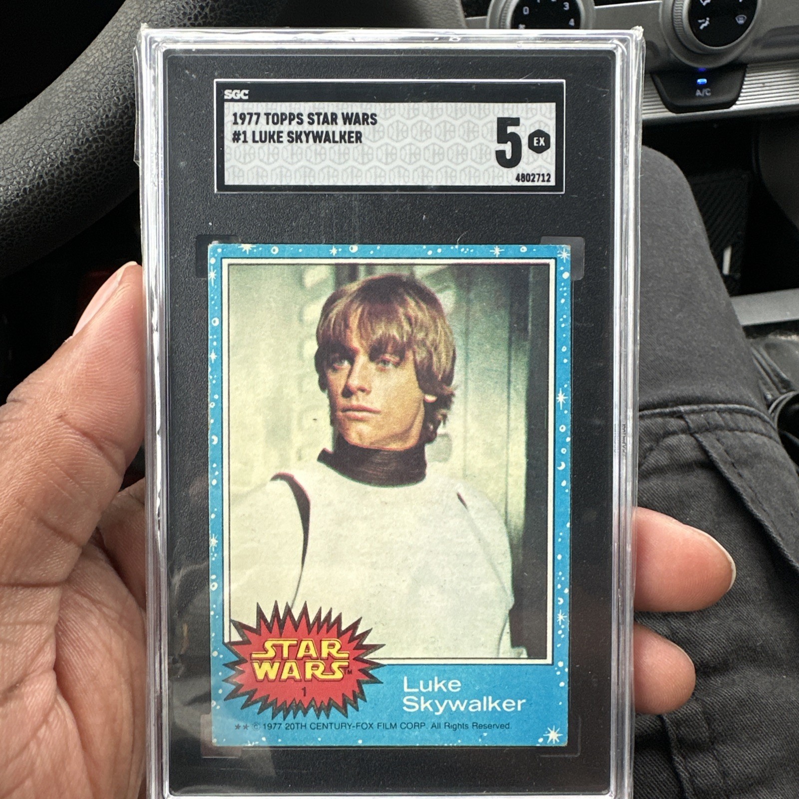 1977 Topps Star Wars #1 Luke Skywalker SGC 5