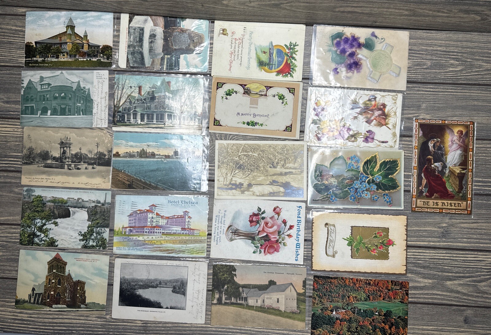 Vintage Variety Lot Of 21 Postcards New Jersey Vermont Landmarks Vintage Variety Lot Of 21 Postcards New Jersey Vermont Landmarks