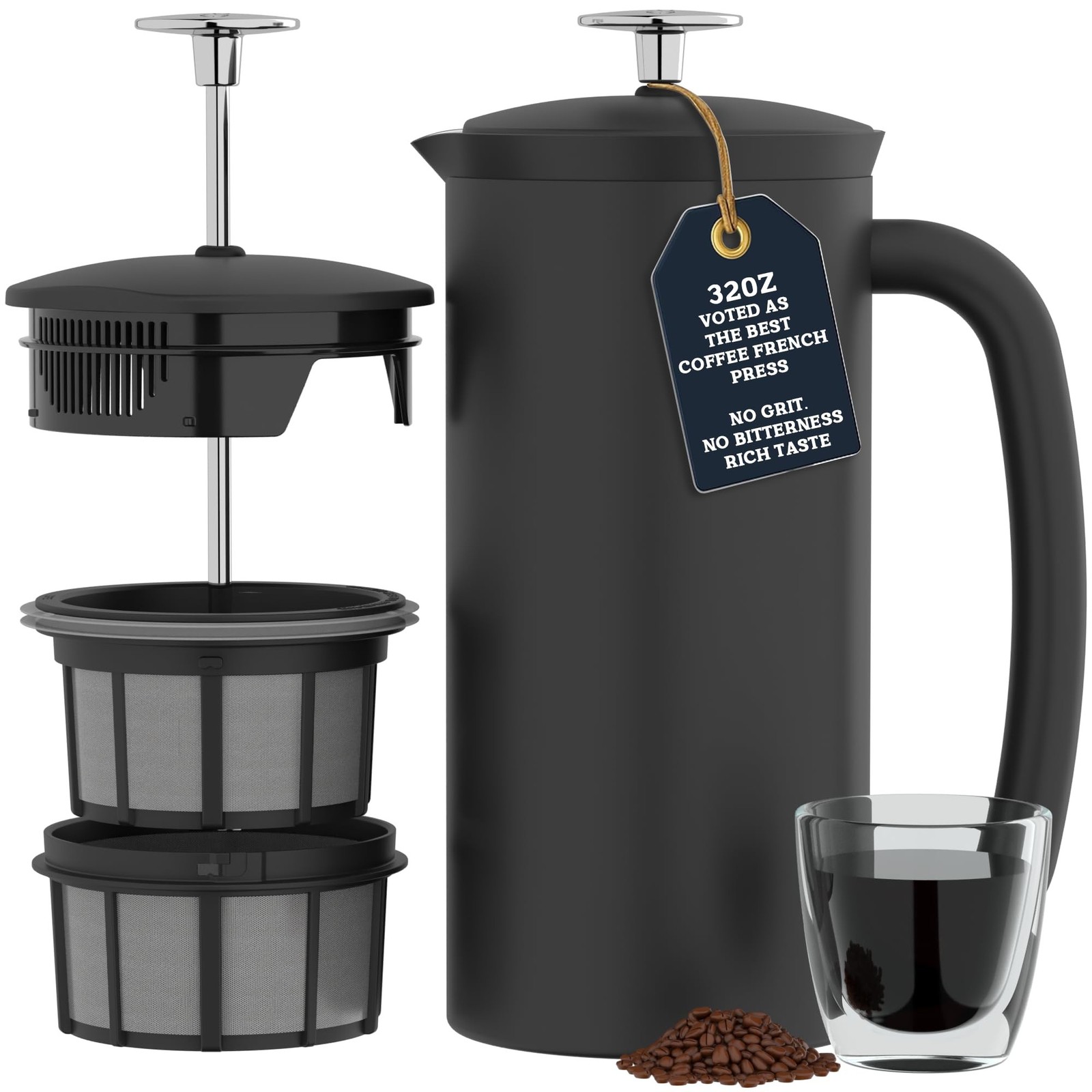 ESPRO Pro P7 French Press Stainless Steel 304 – Patented Double Walled Mic
