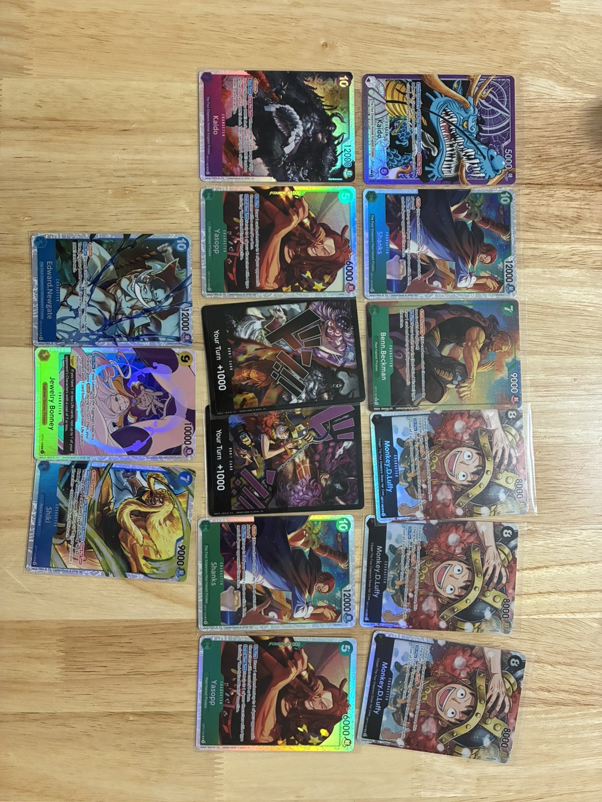 Kaido OP17-058 Leader Alt Alternate Art One Piece plus other full arts 15 cards