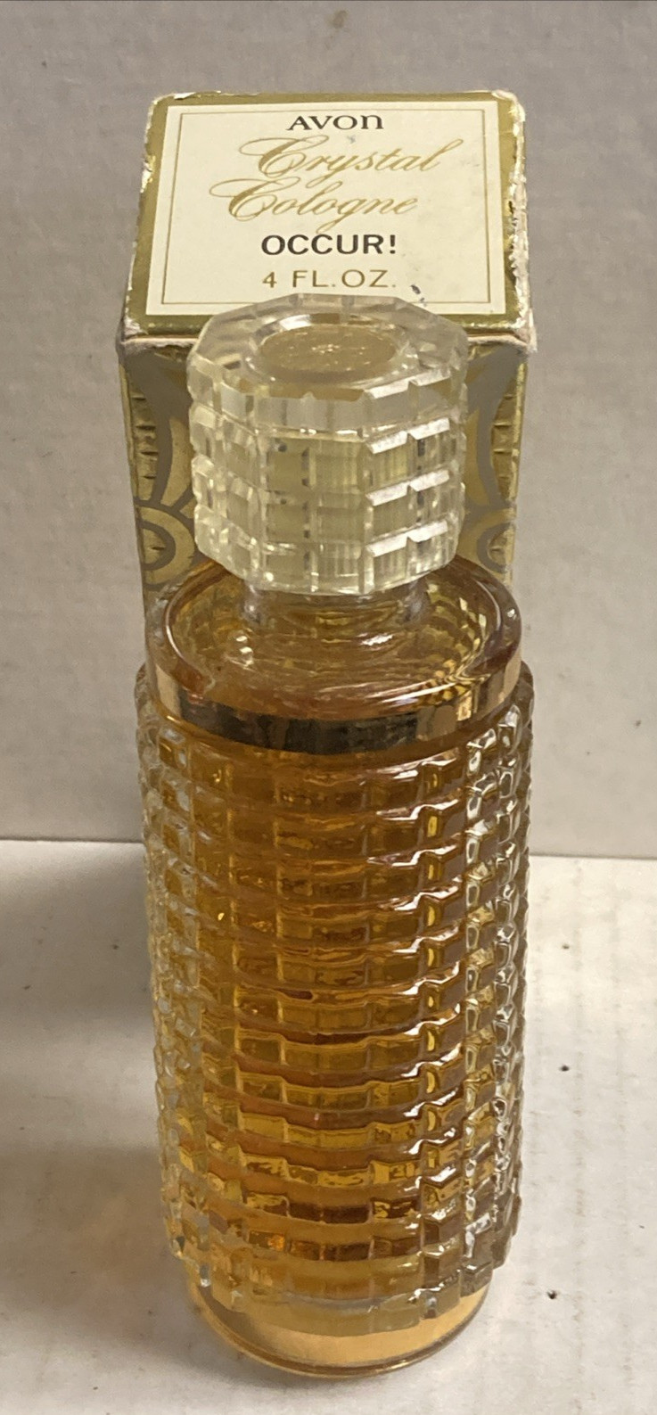 Vintage Boxed Occur Cologne Avon Fragrance 4 FL. Oz Full