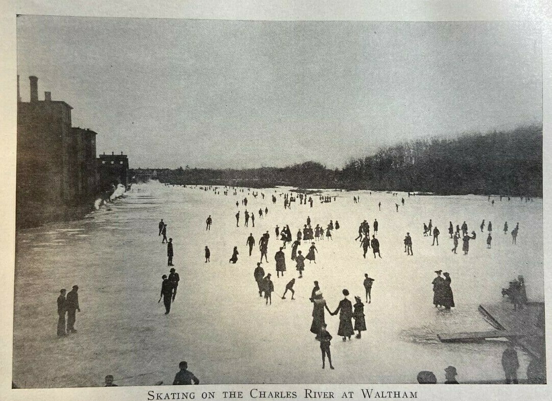 1911 Winter Sports in Boston Tobogganing Ice Boating Curling Skating