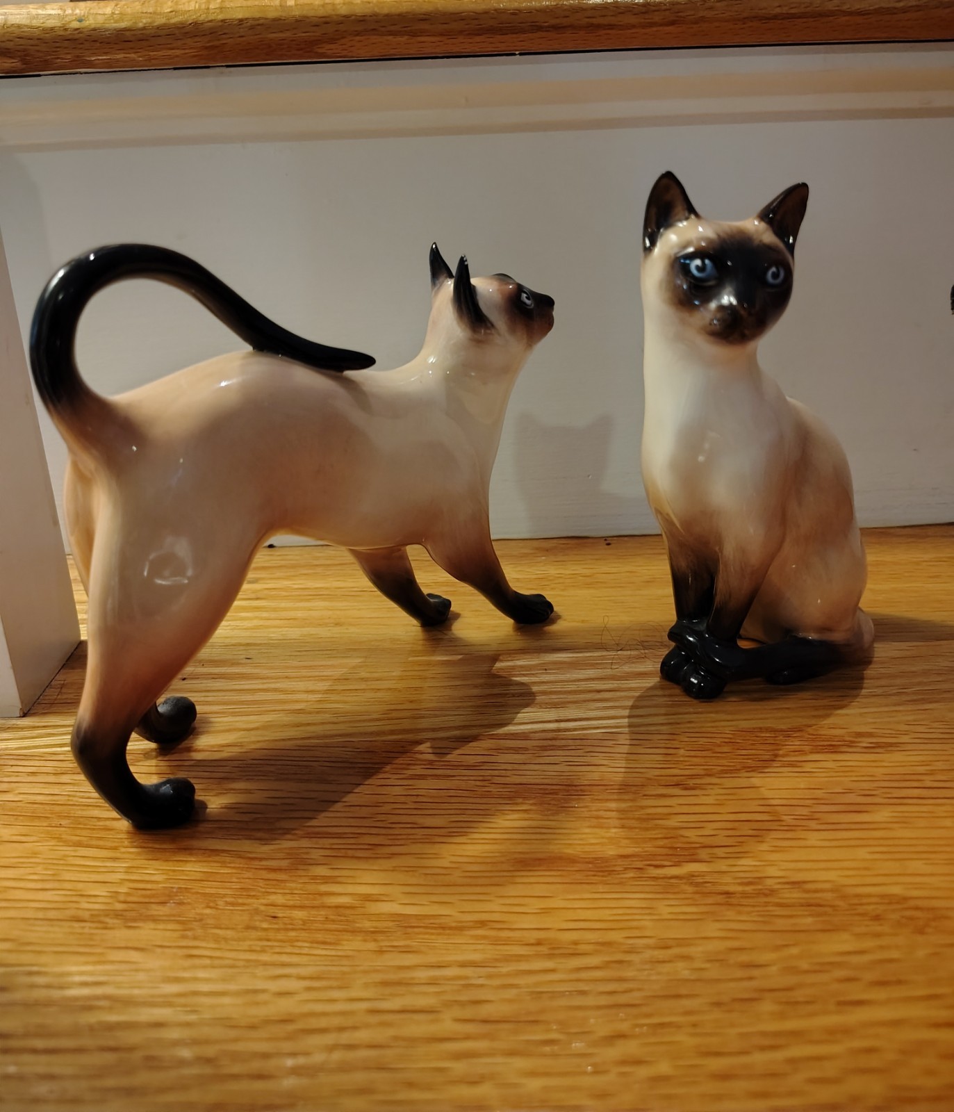 Vintage Royal Doulton Siamese Cats Lot of 2 Figurines HN 2660 & HN 2035...