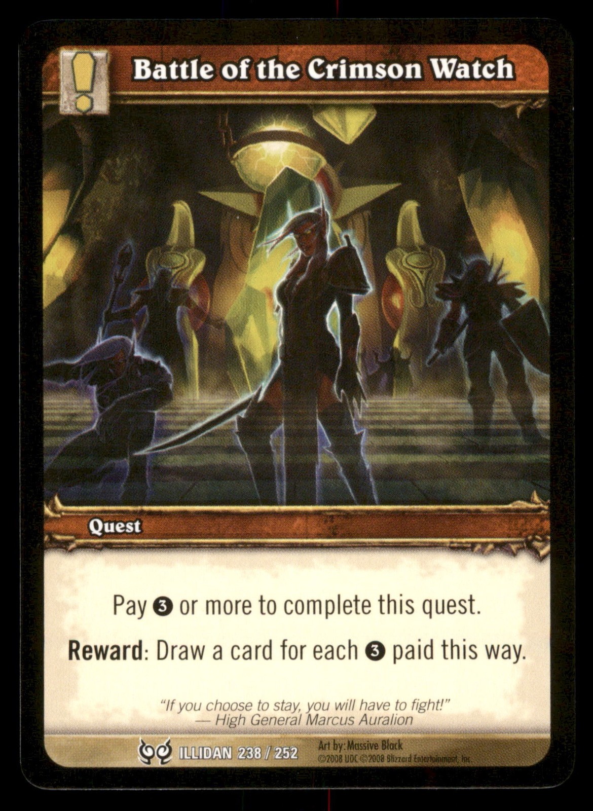 Battle of the Crimson Watch 238/252 Common 2008 World of Warcraft WOW TCG CCG