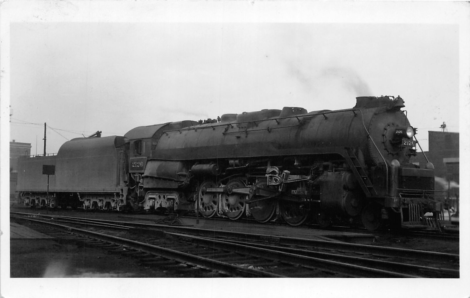 J55/ Communnipaw New Jersey RPPC Postcard c1950s Railroad Locomotive 16
