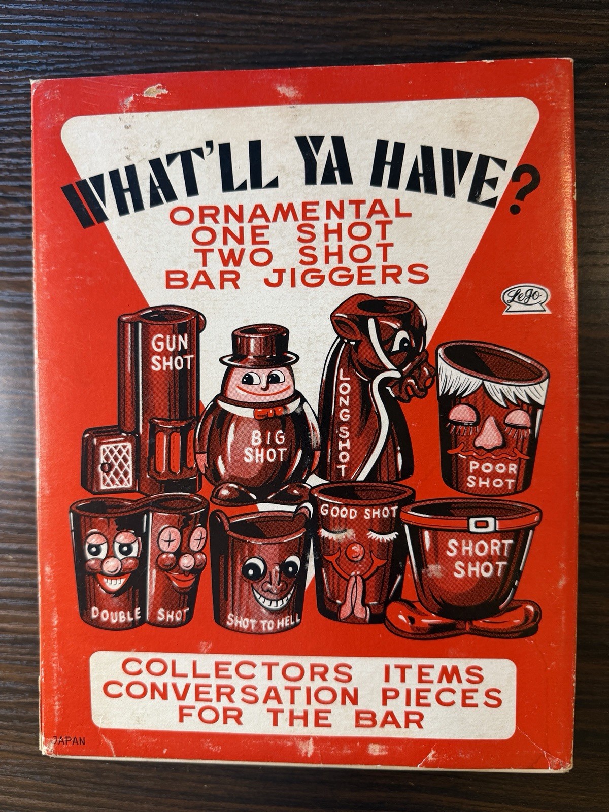 What\'ll Ya Have? Vintage Ornamental Bar Jiggers Collector\'s Items JAPAN 1950’s