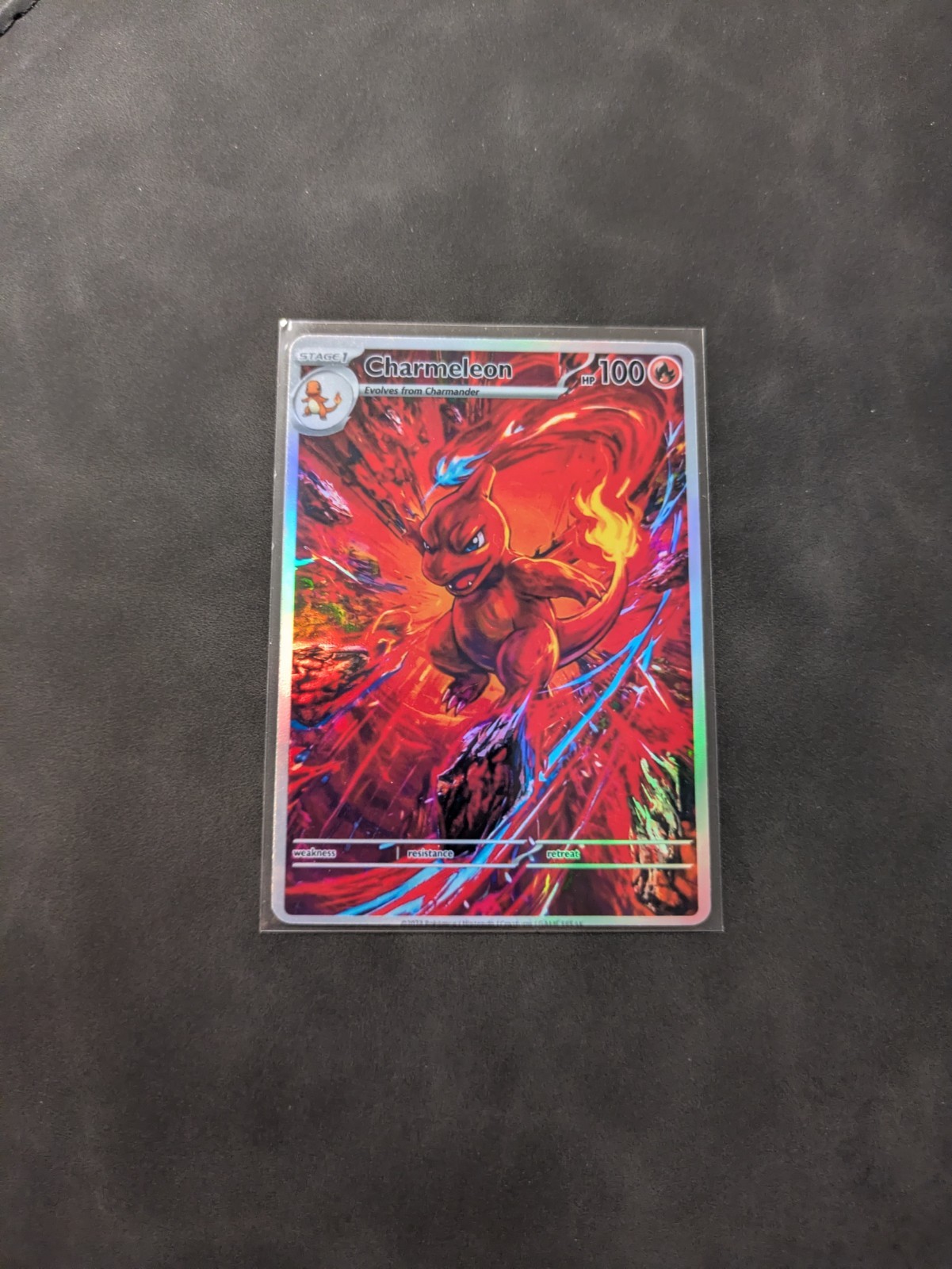 Dramatic Charmeleon Holographic Display Card