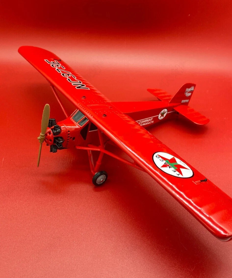 Wings of Texaco 1929 Curtiss Robin Airplane 6th Die Cast Metal Bank Model