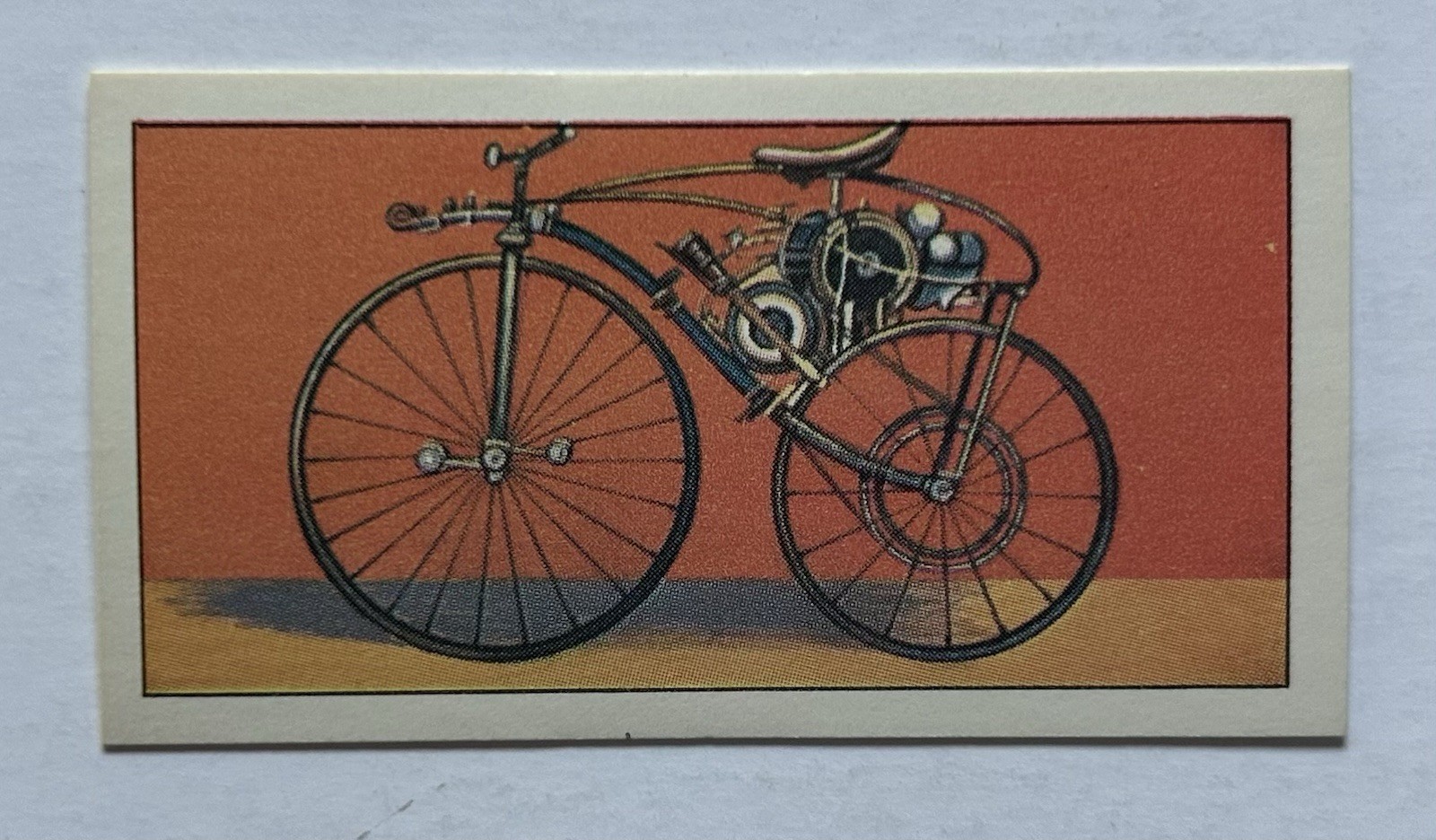 1963 Sweetule Michaux-Perreaux Steam Motorcycle 1869 Tobacco Card #2 TR2