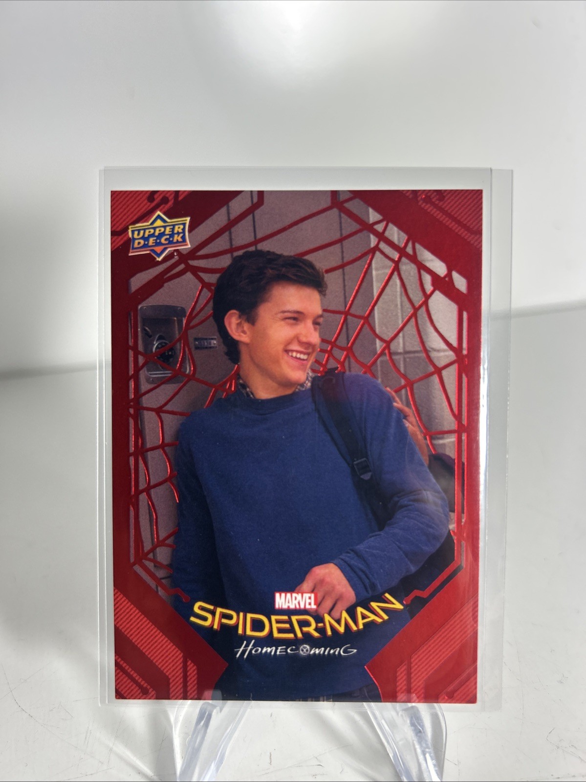 2017 UpperDeck Marvel Tom Holland RC Spider-Man Homecoming Card #5 Red Foil /199