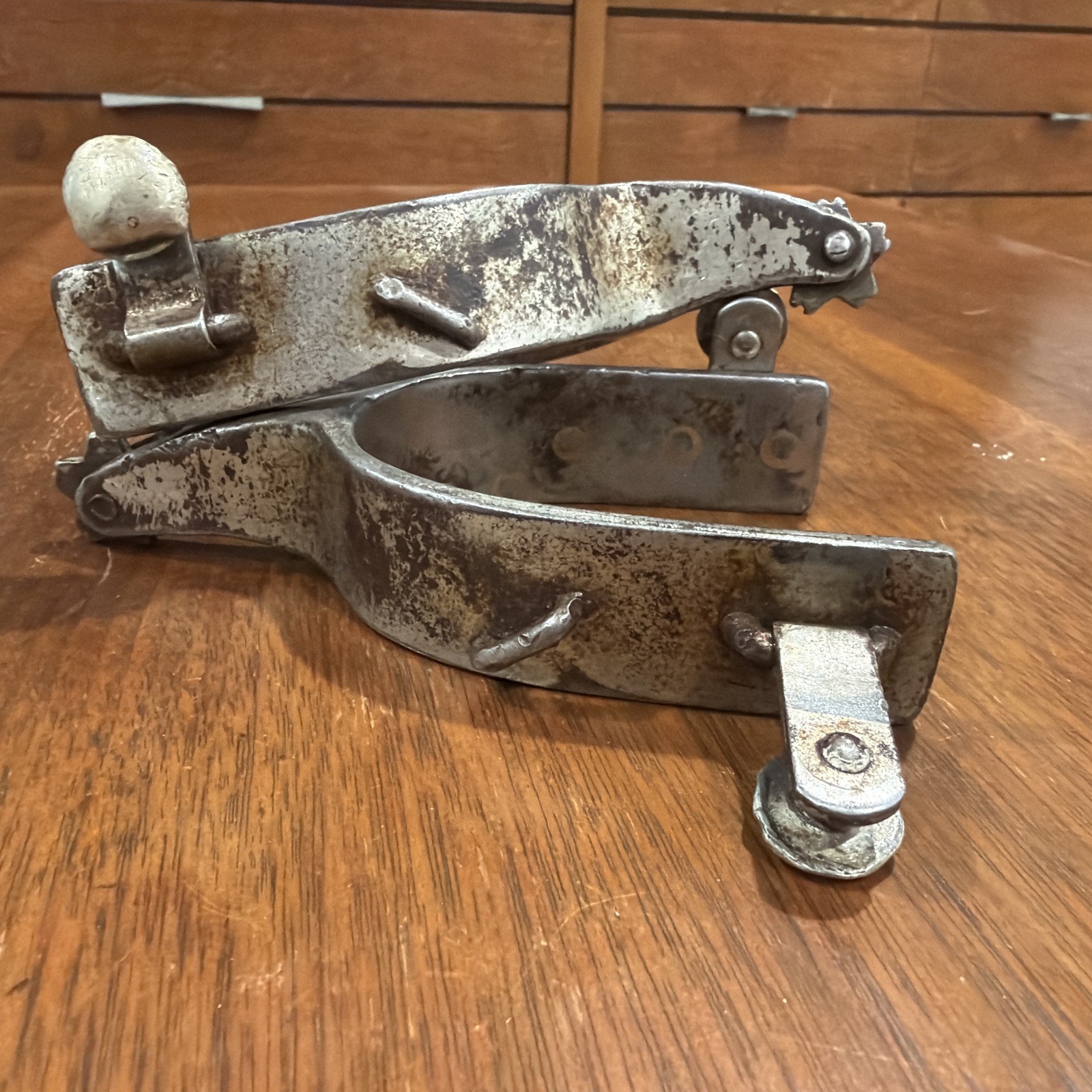 Antique Kelly Bull Riding Spurs NICE Made In USA