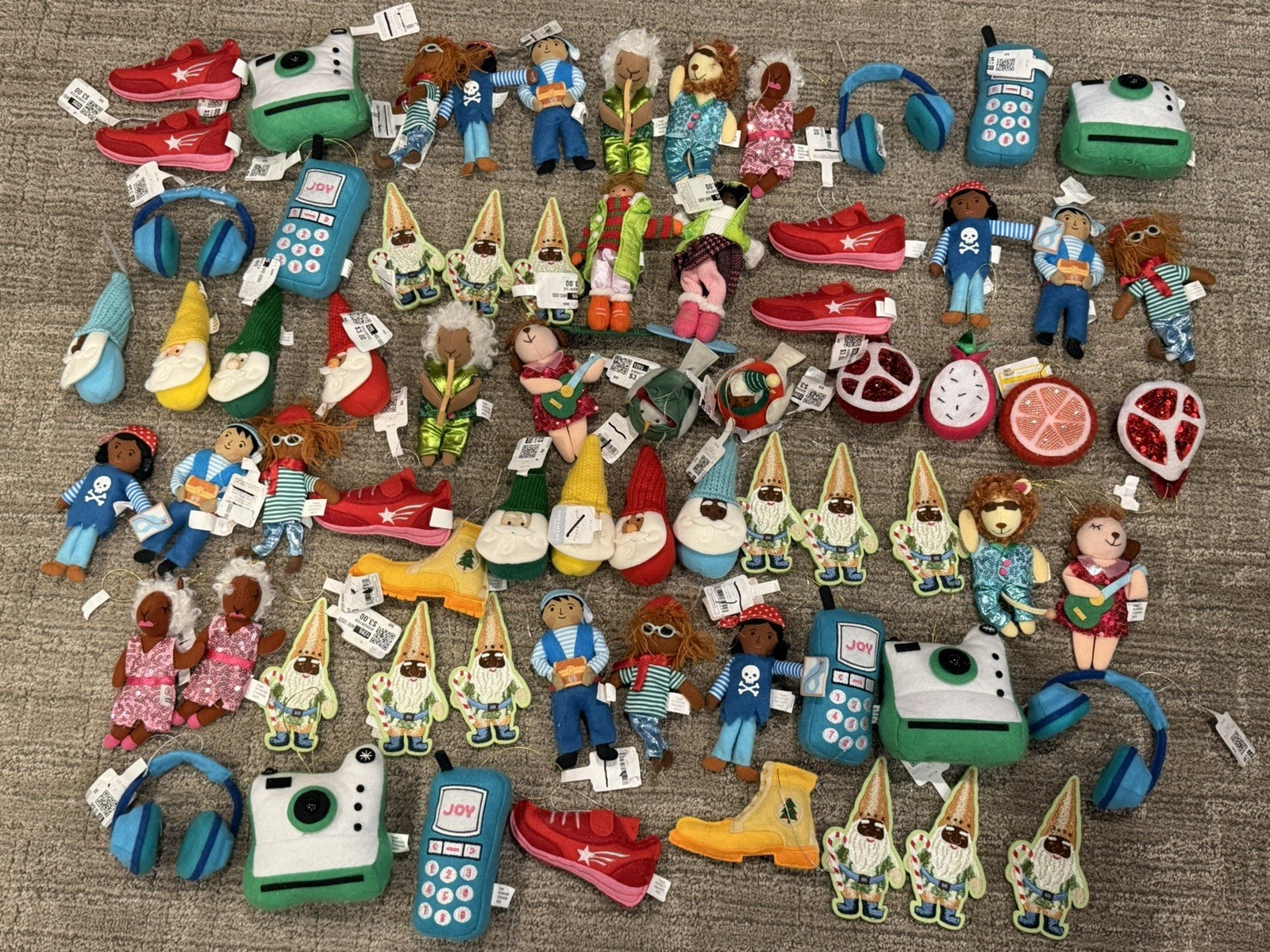 WONDERSHOP TARGET 2023 FELT XMAS ORNAMENT LOT 66 PIRATE LLAMA GNOME SHOE BIRD $1