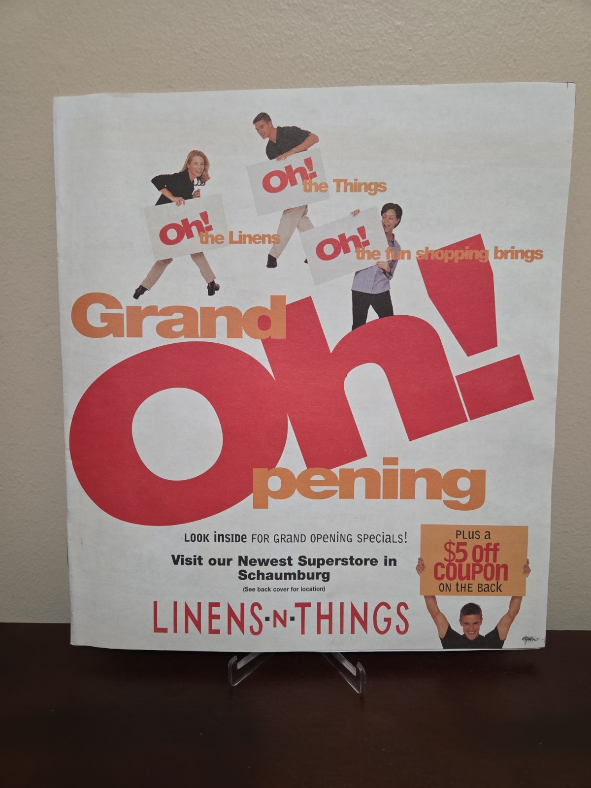 Vtg 90\'s LINENS N THINGS Store Circular Print Ad December 1999 Grand Opening 