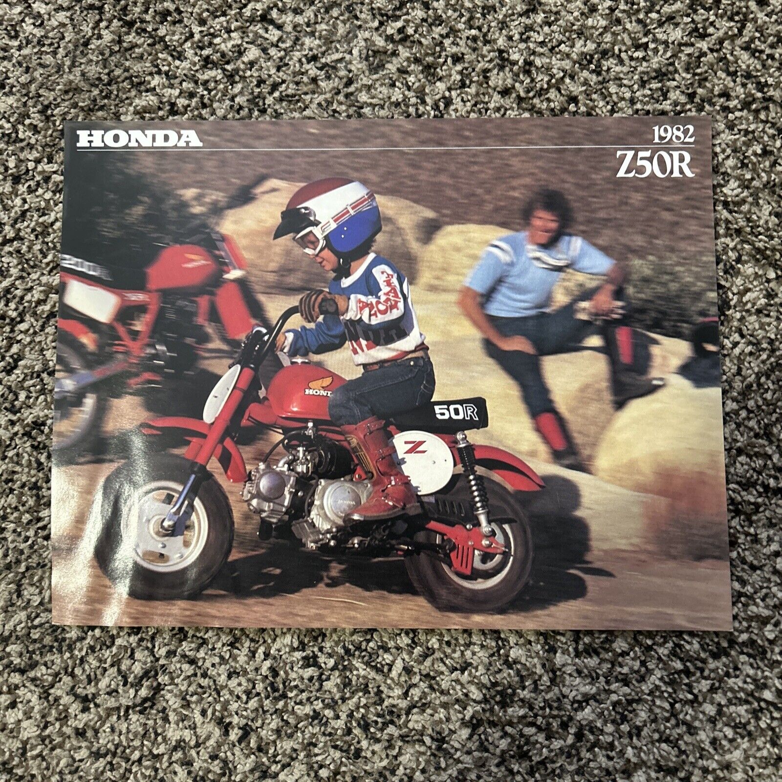 1982 Honda Z50R Mini Bike Motorcycle 1-page Original Sales Brochure Spec Sheet