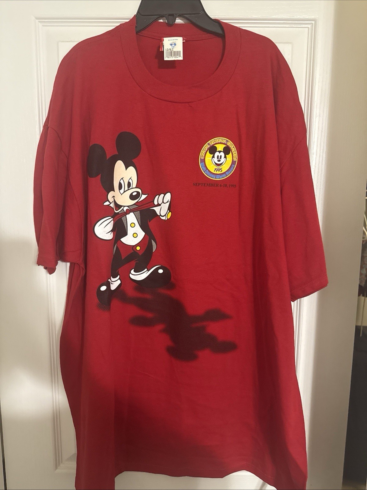 Disney Special Disneyana 1995 Convention XL Red T Shirt Vintage Tee w/ Tag Disney Special Disneyana 1995 Convention XL Red T Shirt Vintage Tee w/ Tag