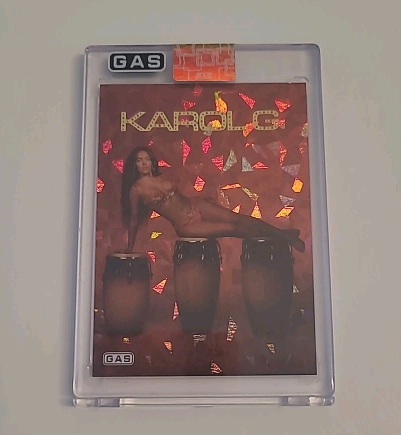 Karol G 2025 GAS Trading Cards Tropicoqueta KG-1 Cracked Ice 187/200 