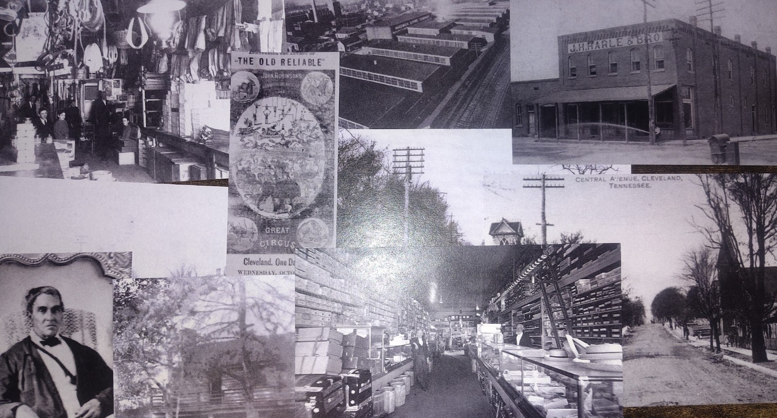 Vintage Cleveland, Tennessee Local History Photo Clippings Collection