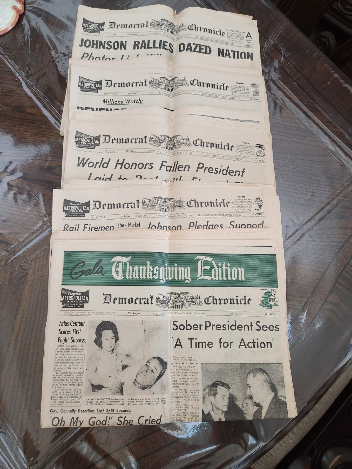 Collectible newspaper, Democrat and Chronicle. 
