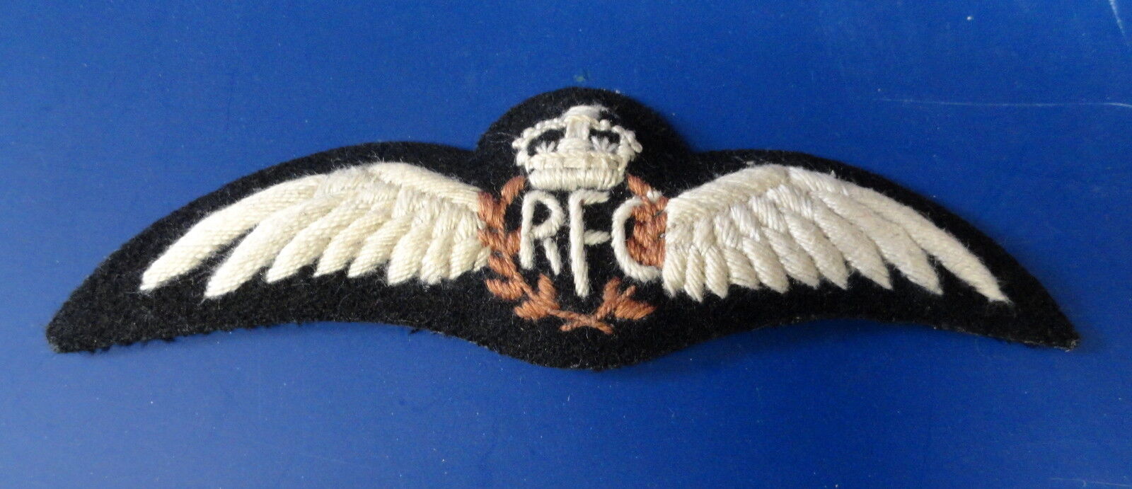 ROYAL FLYING CORPS PADDED EMBROIDERED PILOT WING