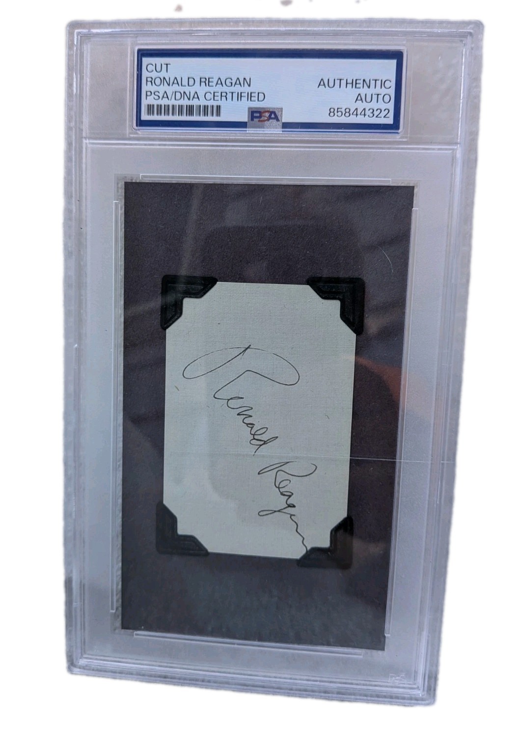 President Ronald Reagan Signed Cut  PSA DNA Certified  Authentic Autograph 