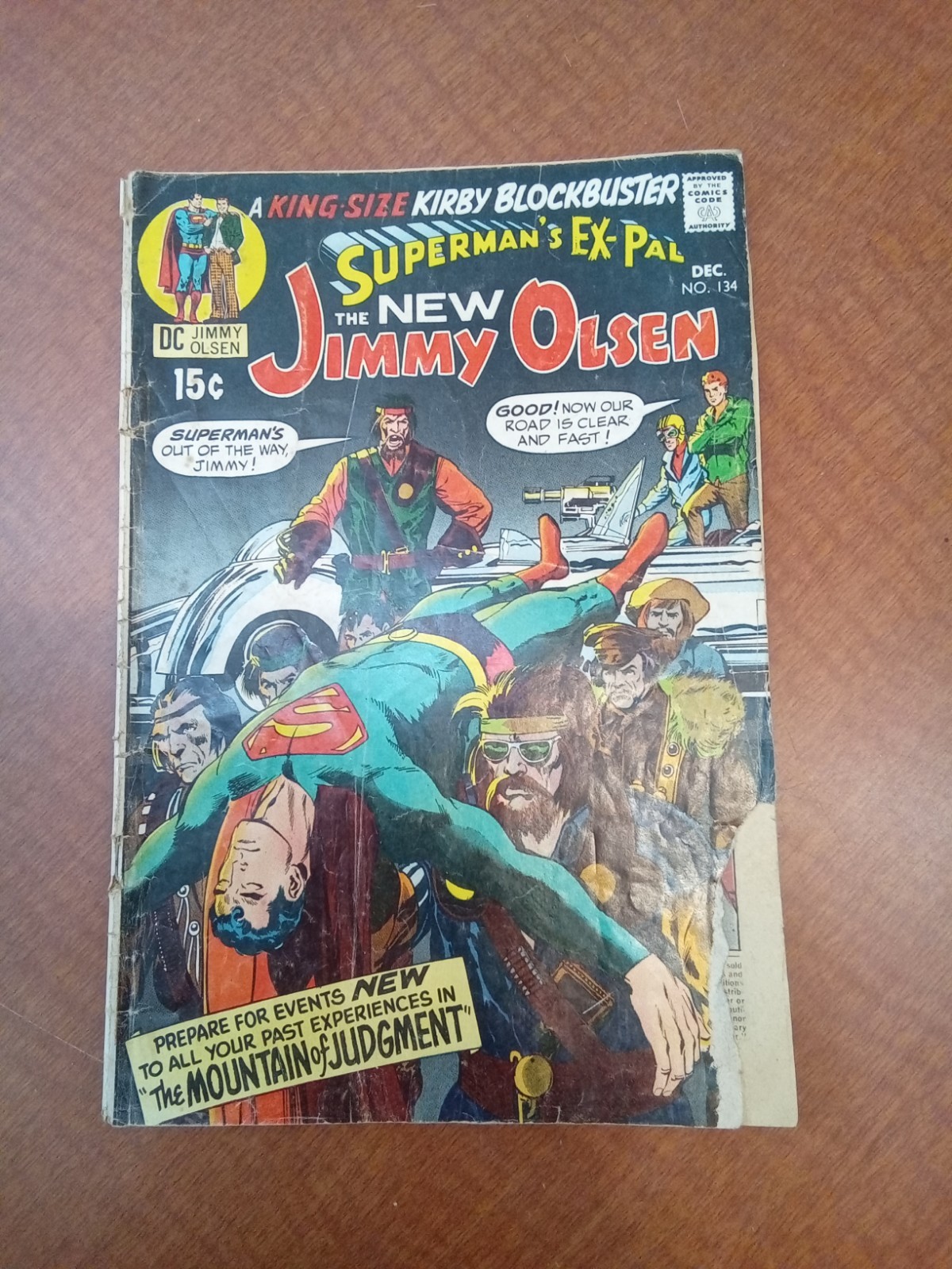 Superman\'s Ex Pal Jimmy Olsen #134 1st Cameo App Of Darkseid KEY