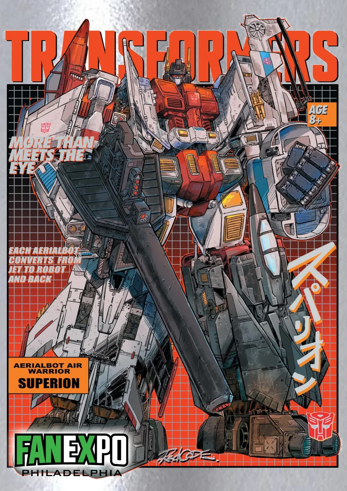 TRANSFORMERS #31  FREE TOPLOADER   REDCODE FANEXPO PHILLY FOIL LTD 500 NM
