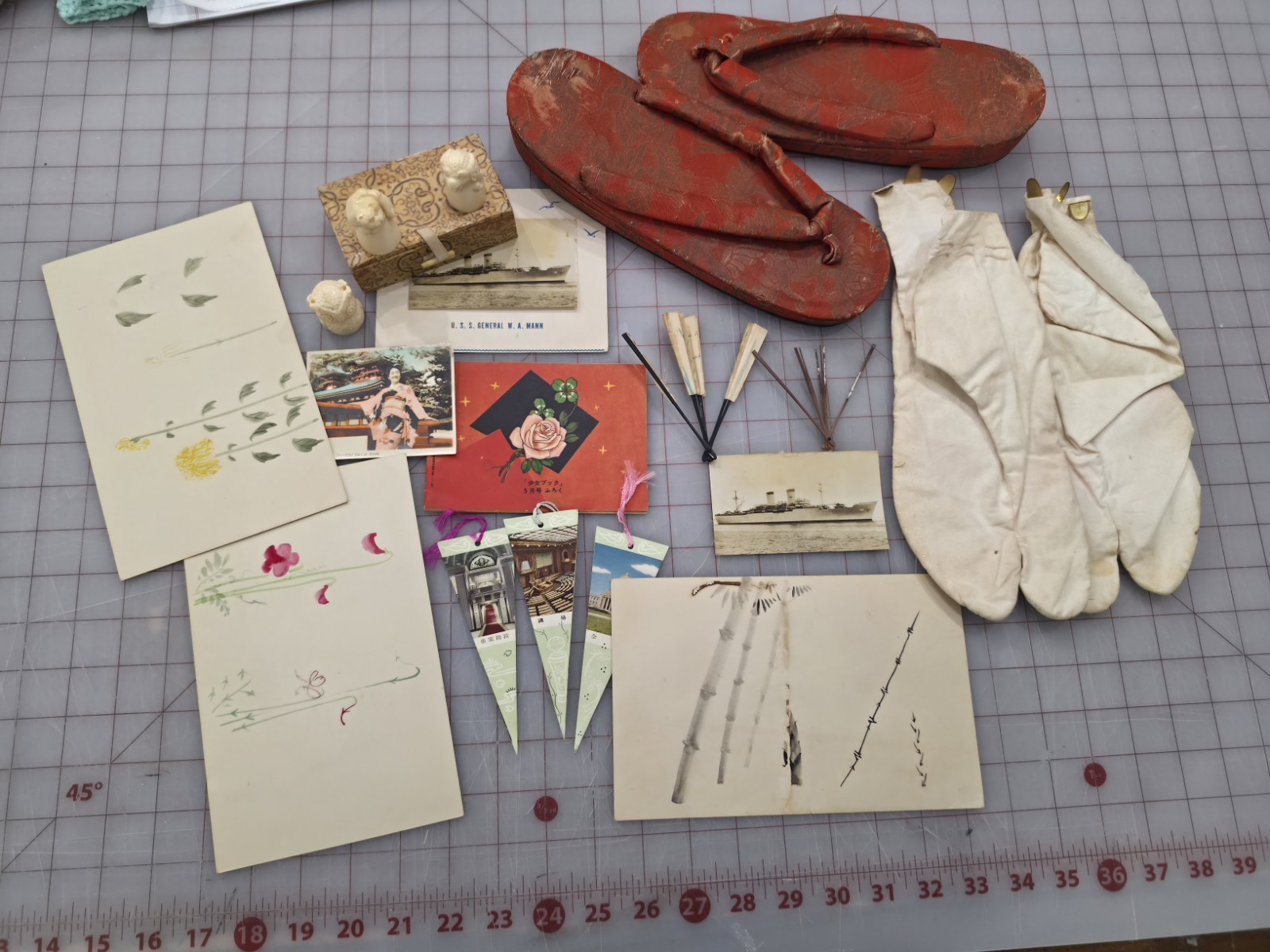 Vintage 1950's Japanese Memorabilia Lot