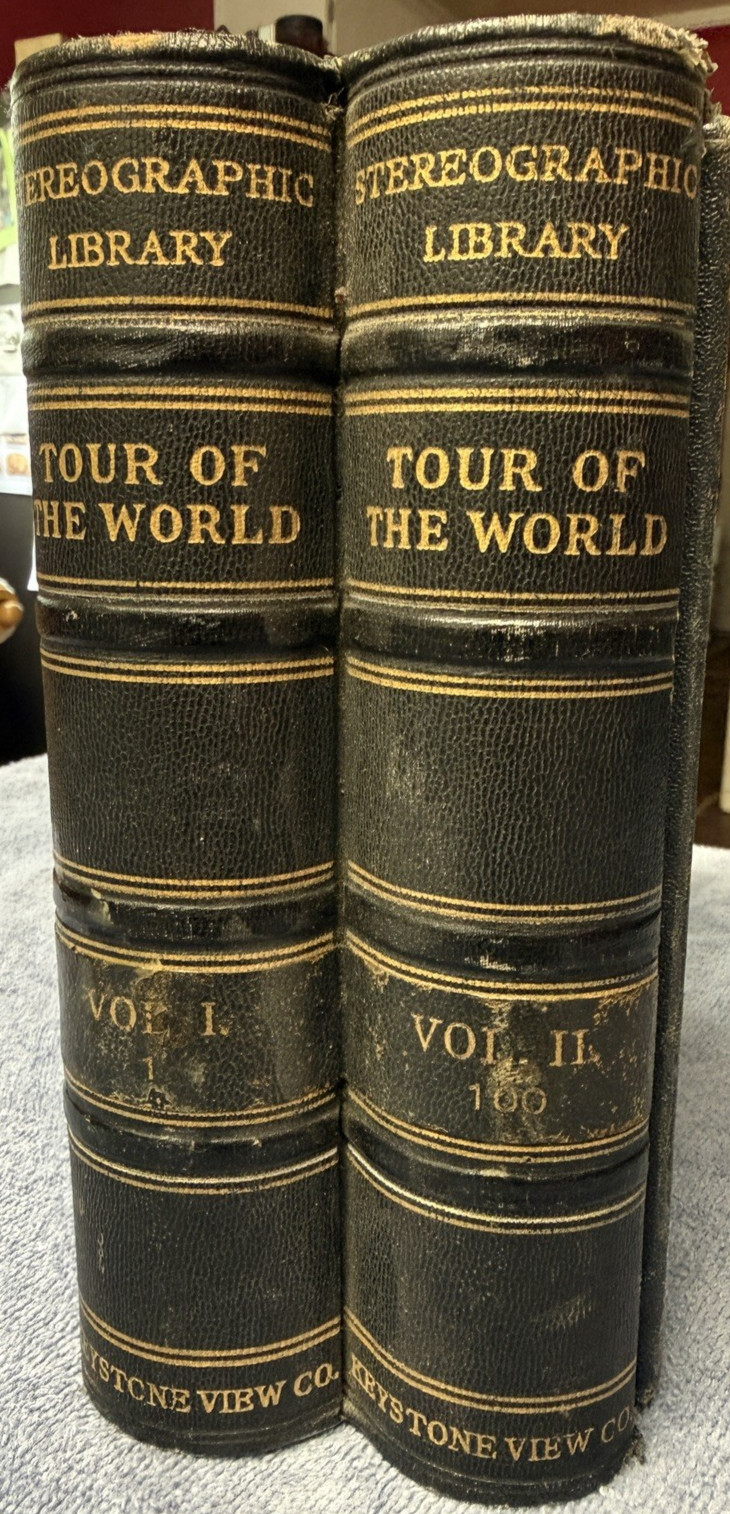 Tour of the World Stereoview Library Keystone View Co. Vol I & II