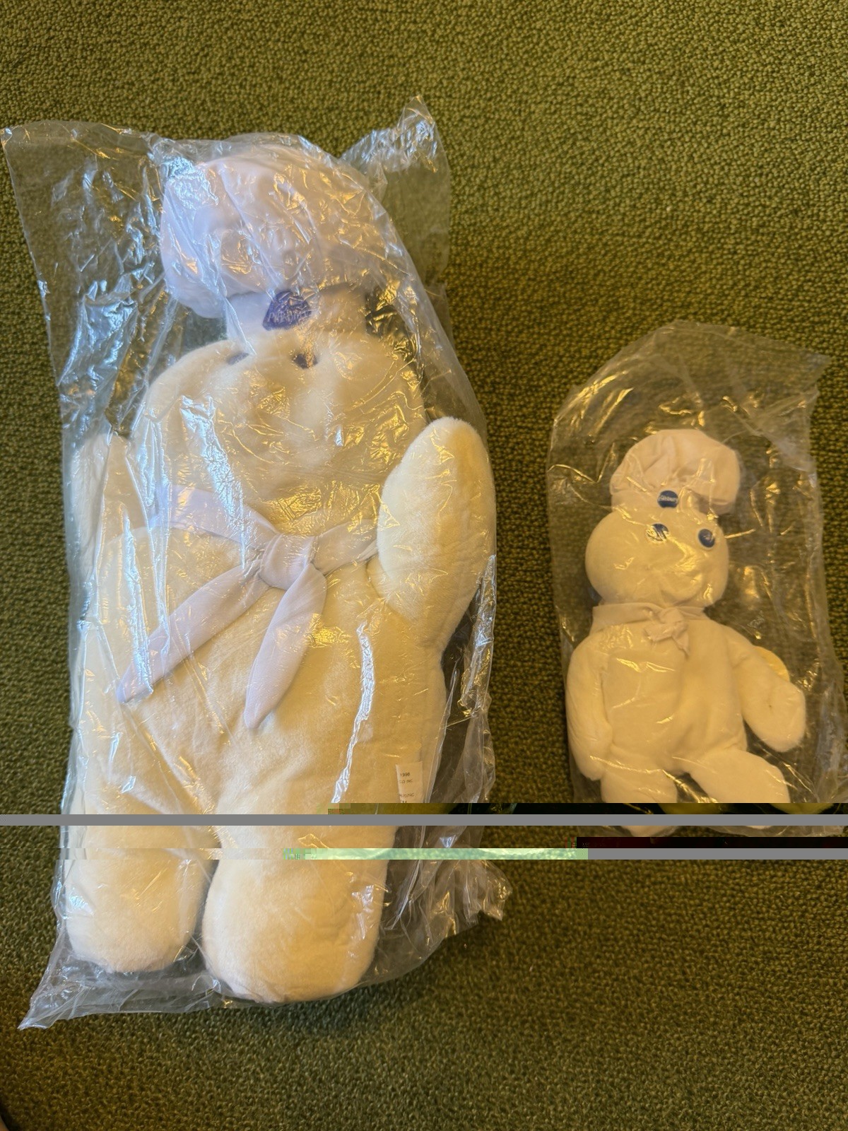 Vintage 1997 Pillsbury Doughboy Plush Lot 2 Factory Sealed 11\