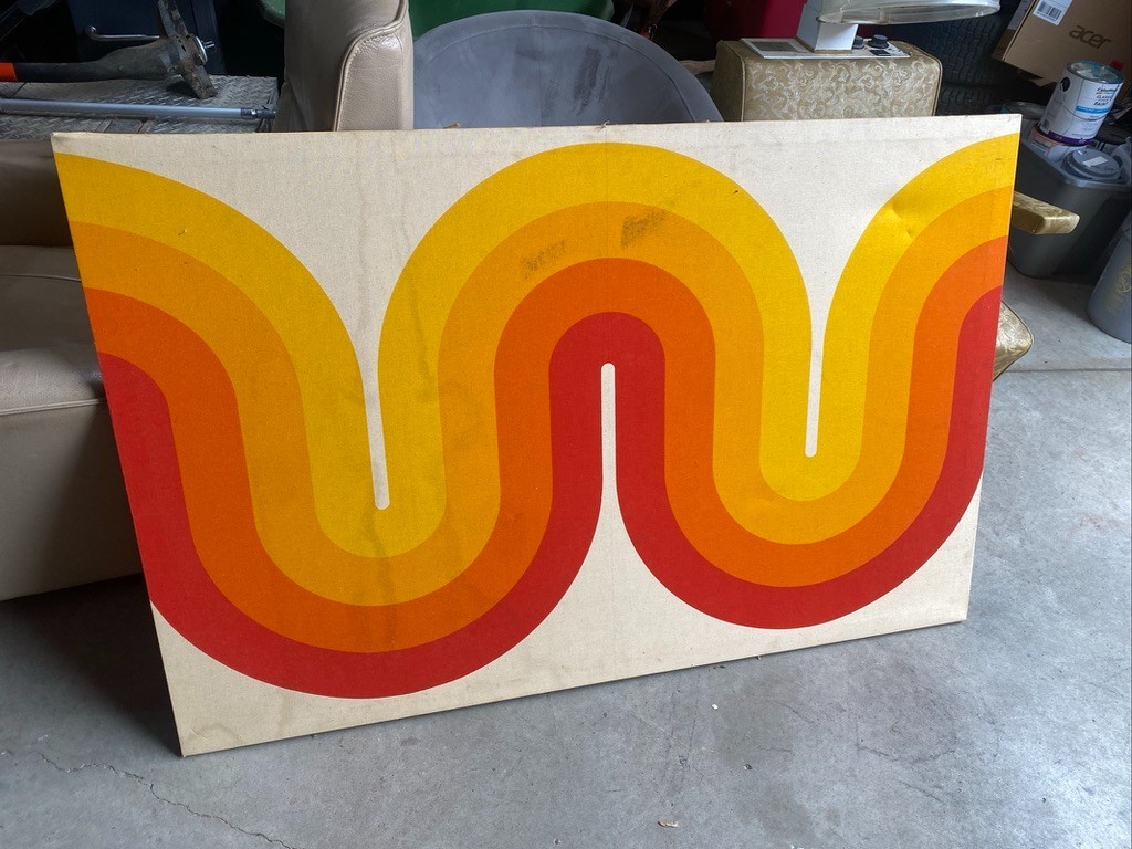 Vintage 1970’s Scandinavian VISION BY STROMMA LARGE HANGING Textile