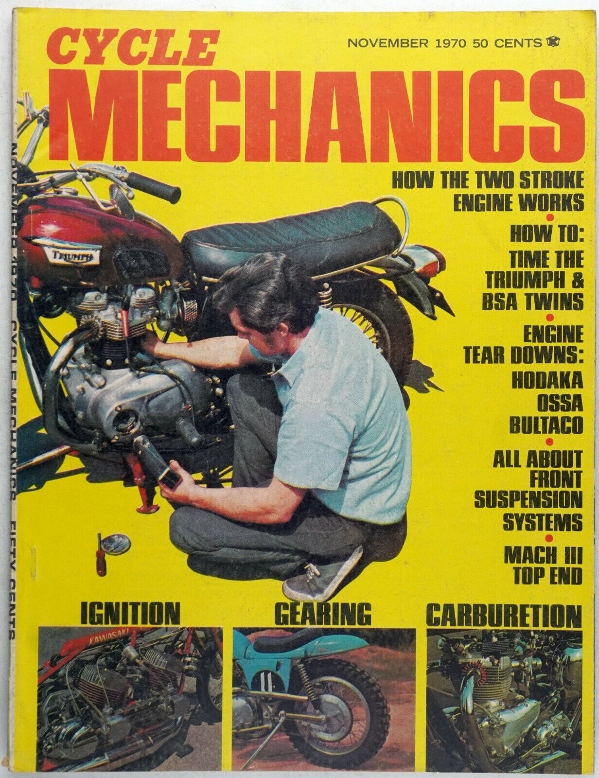 Cycle Mechanics November 1970 Vintage Motorcycle Magazine 