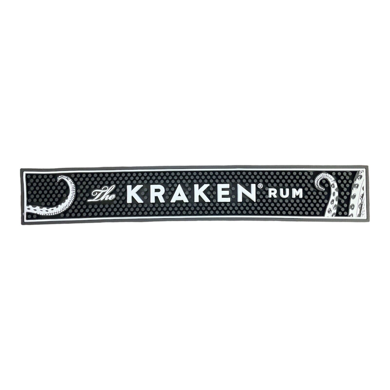 *NEW* The Kraken Rum Bar Pour Spill Rail Mat Black 21\