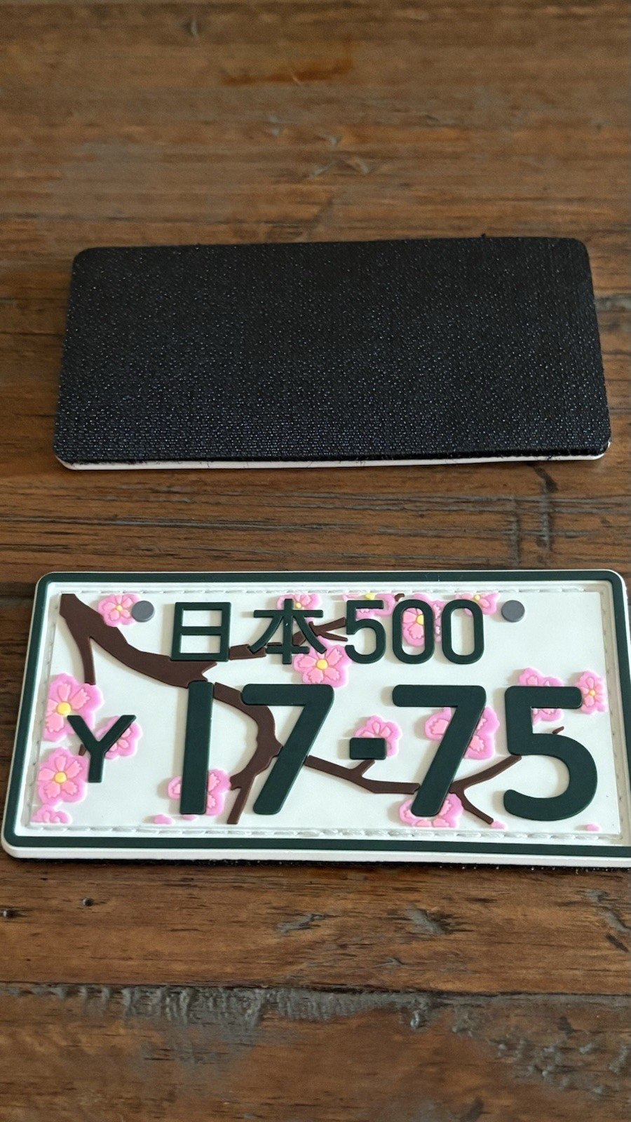 Japanese Military Patch License Plate  1775 Japan Glow In Dark Cherry Blossom￼