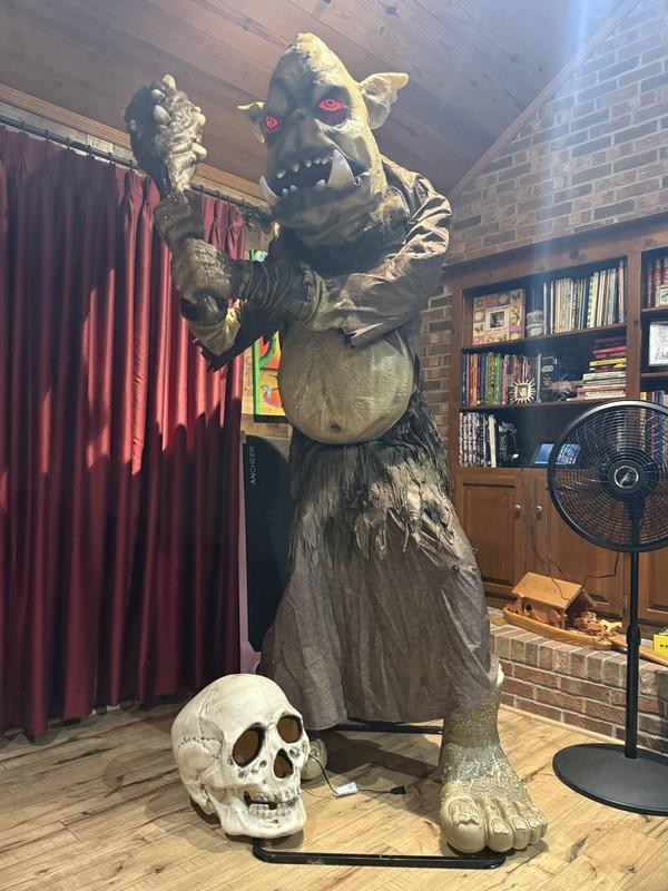 8 FT Animated Wicked Woods Giant-Sized LED Tumble the Troll Halloween Decoration