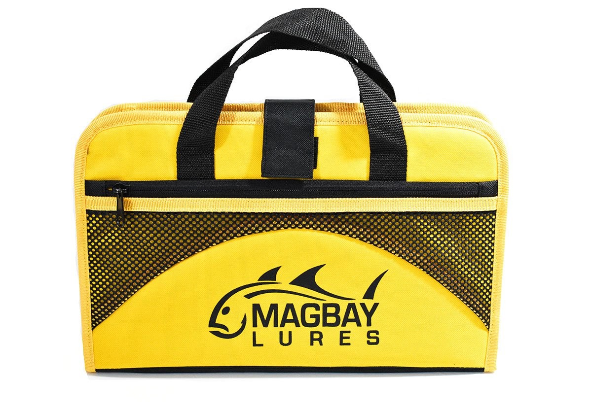 MagBay Lures Jig Bag, Fishing Jig Storage - 25 Pocket (Yellow)