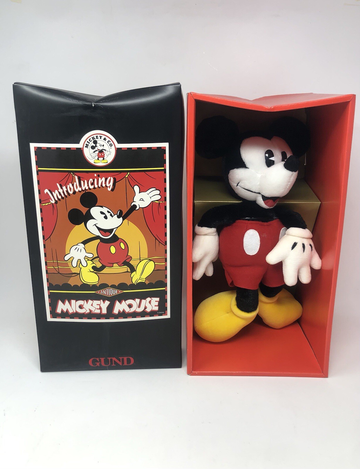 Mint Vtg DISNEY GUND MICKEY MINNIE PLUTO GOOFY DONALD & DAISY Set Of 6 Plush IB