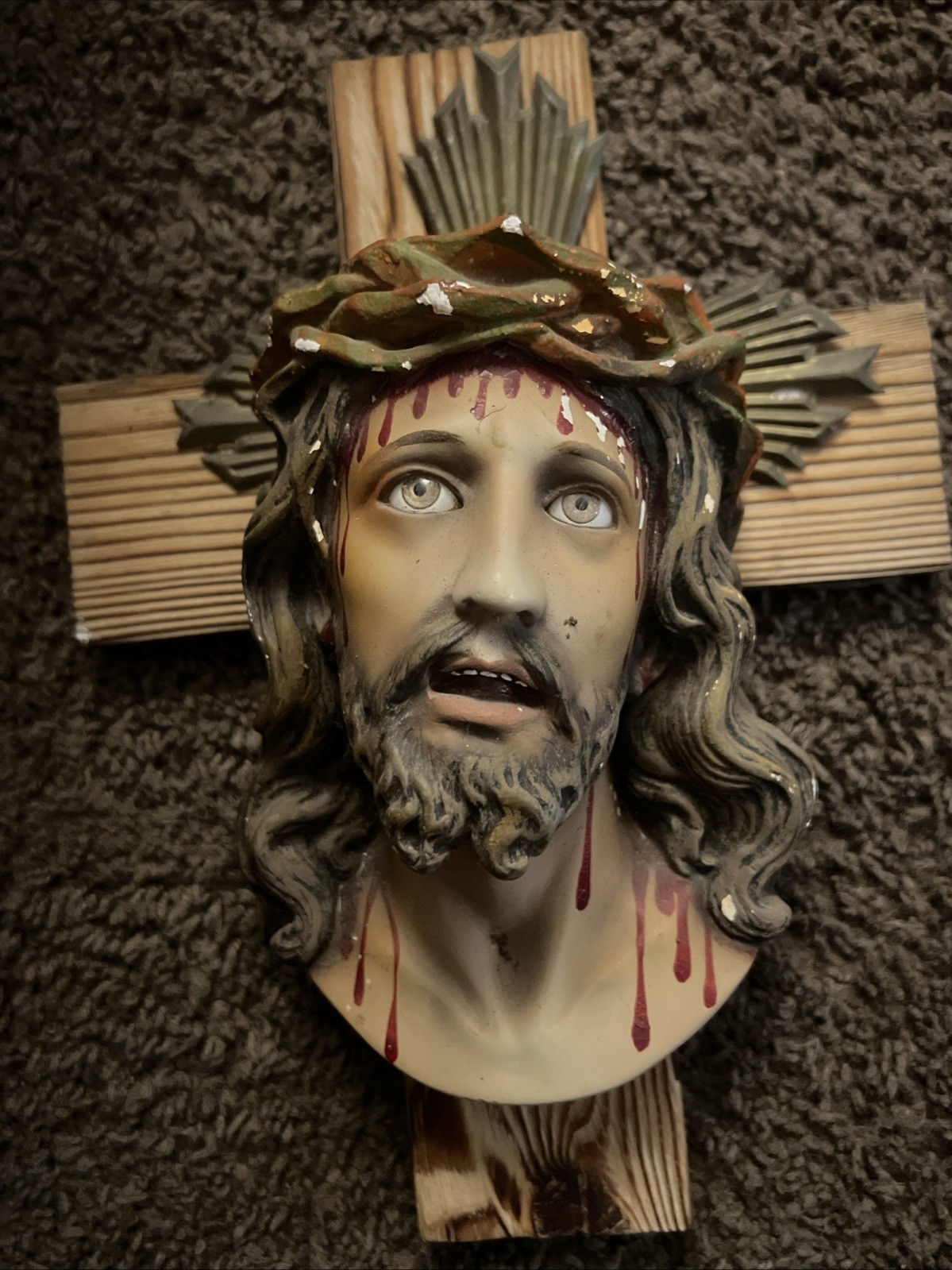 ~VINTAGE SANTO CRISTO DE LIMPIAS BUST~  Dimosa