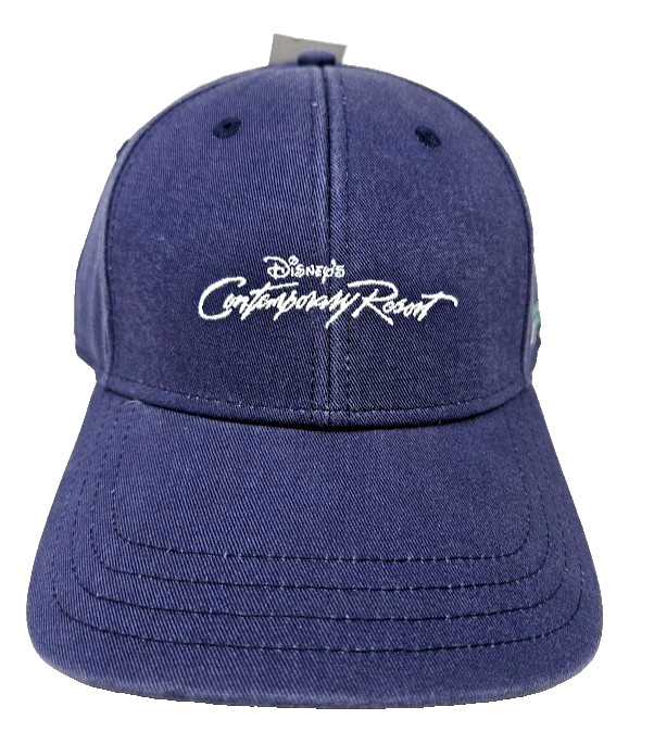 Disney Parks Disney\'s Contemporary Resort Monorail Baseball Cap Blue Hat New