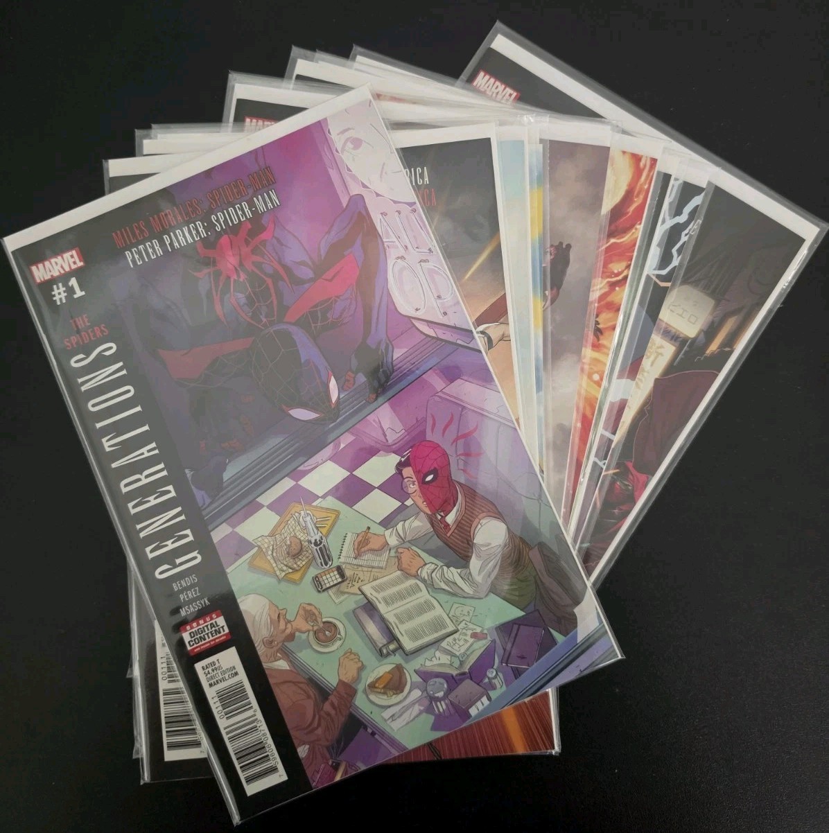 Marvel Generations 2017 COMPLETE 10 Issue #1 Comic Lot Spider-Man Thor Wolverine