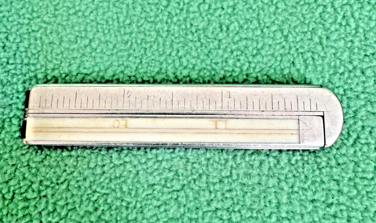 Vintage Stanley No. 40 German Silver And Bone Four-Fold 12