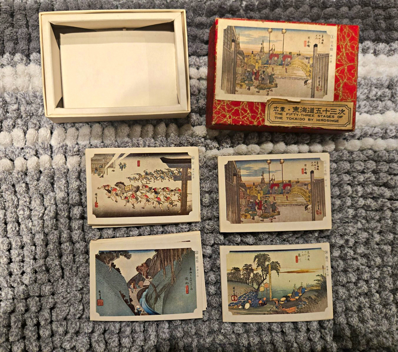 Vintage Hiroshige The Fifty-Three Stages of the Tokaido Japanese Prints 1950s