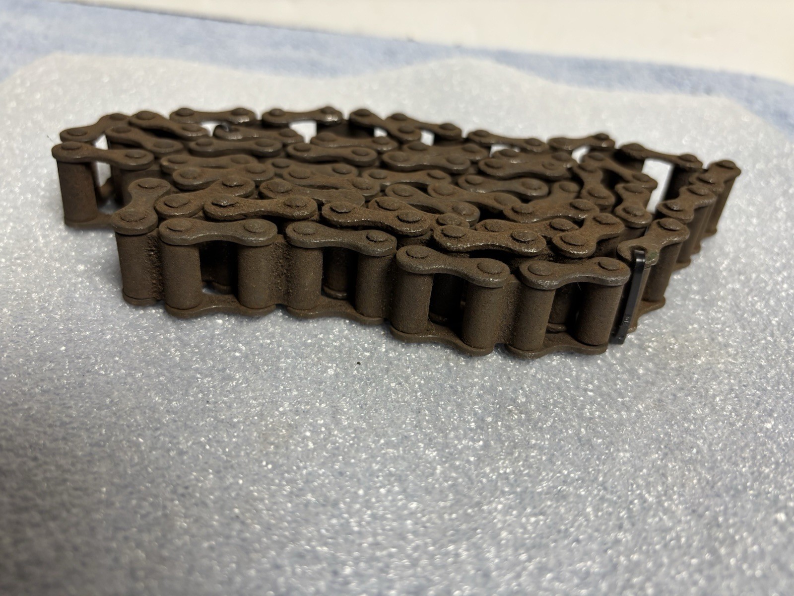 ANTIQUE 1890\'S CIRCA 48 LINK 1 PITCH 5/8 BICYCLE BLOCK CHAIN