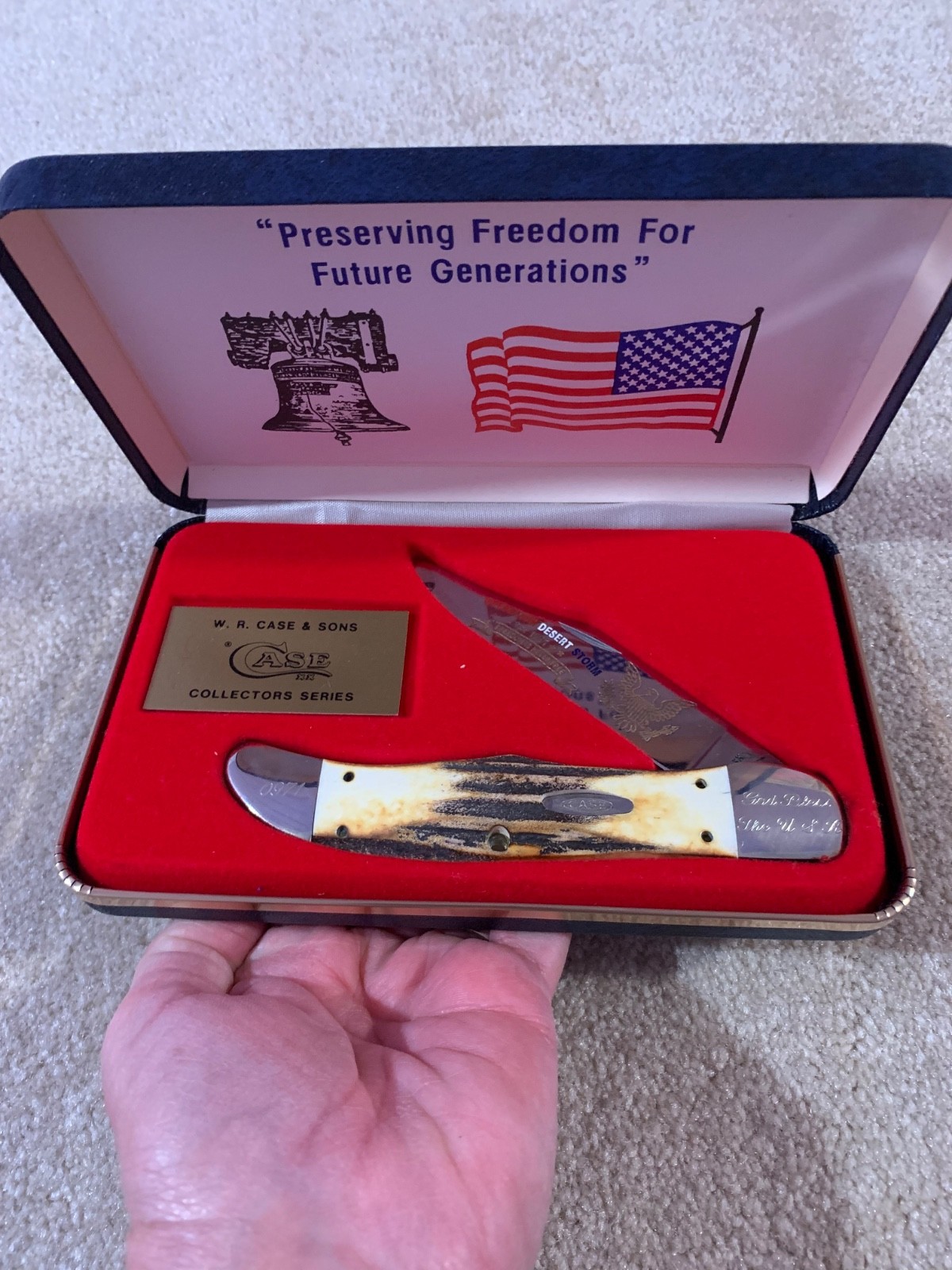 Vintage 1990 Case XX 5165 SS Genuine Stag Desert Sorm #971/1000 Vintage 1990 Case XX 5165 SS Genuine Stag Desert Sorm #971/1000