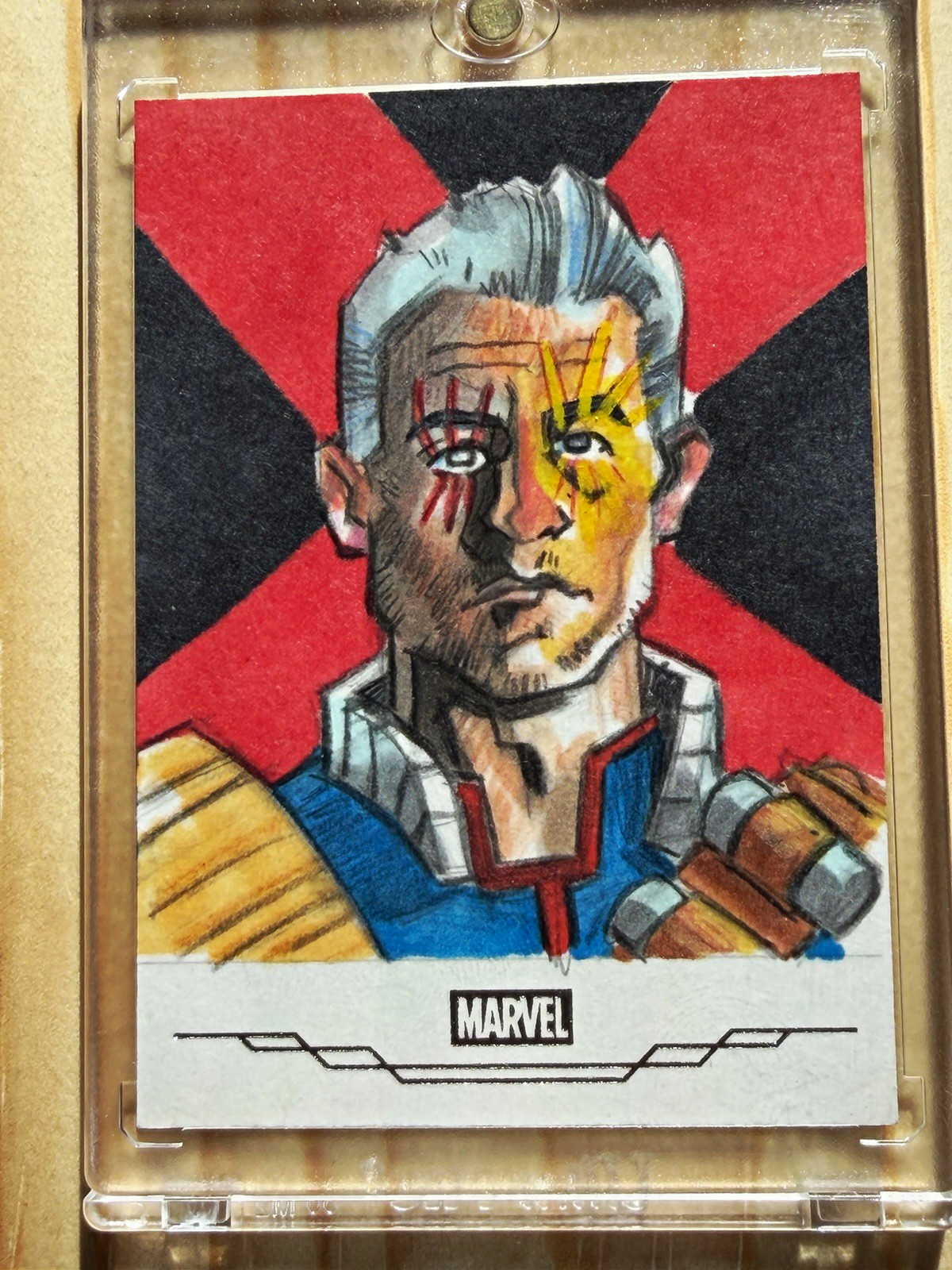 2026 Topps Marvel Sketch Cards Cable Sketch Hard Signed Auto Matt Stewart