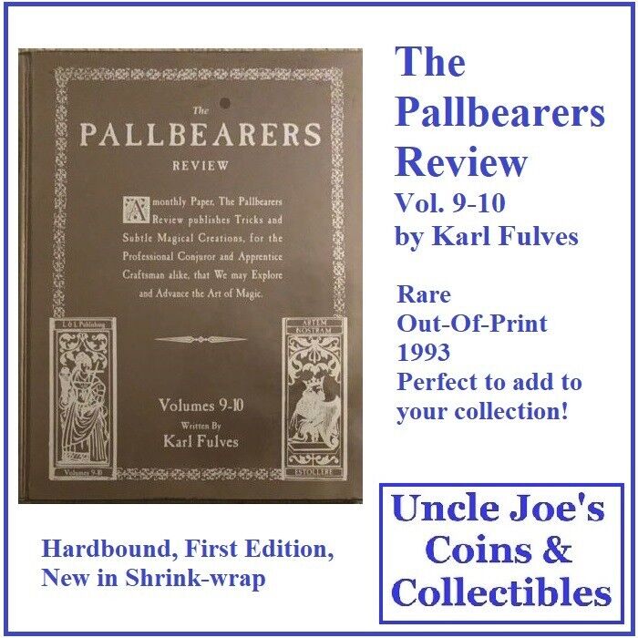 The Pallbearers Review Vol. 9-10 by Karl Fulves Hardbound, First Edition, Sealed