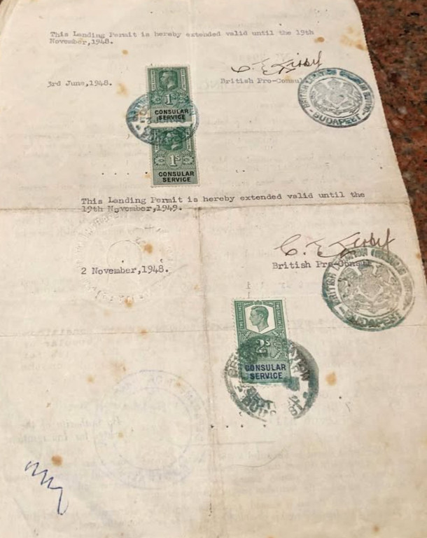 1948 Cold War British Legation Budapest Document Soviet Allied Control Com